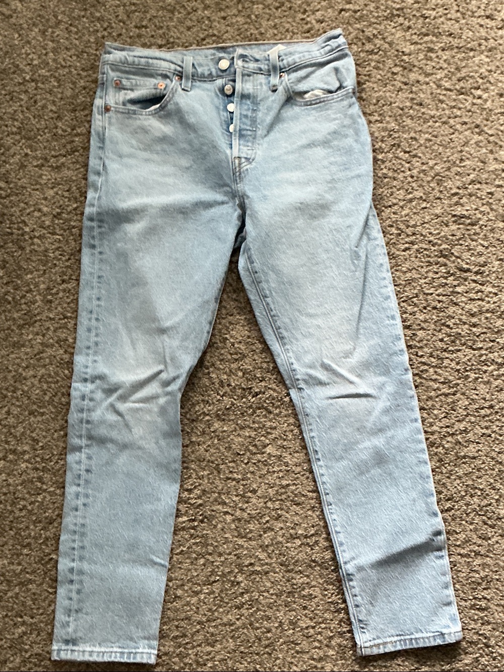 Levi's 501 Women's High-Rise Light Wash Button-Fly Jeans